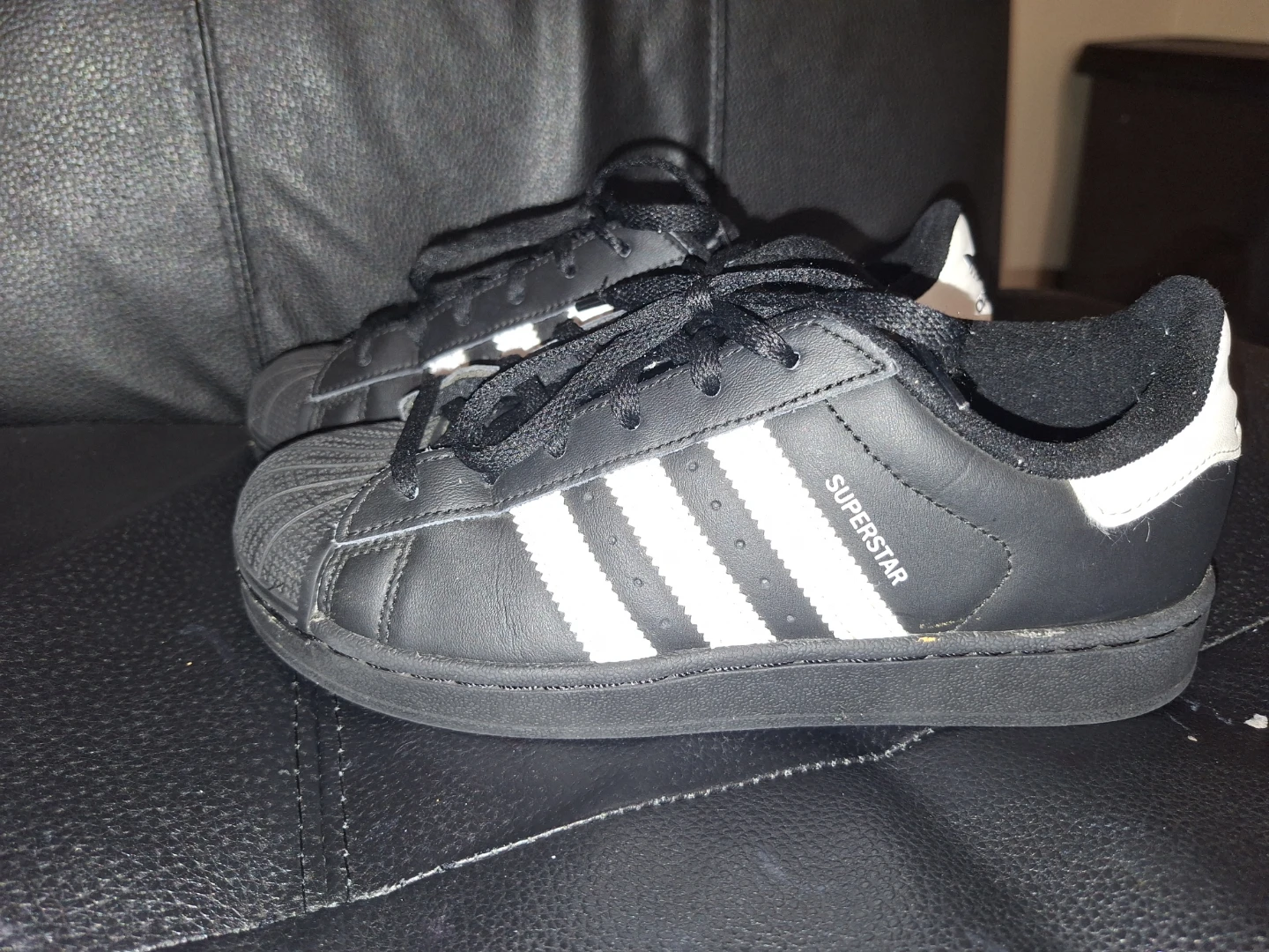 Adidas Superstar Shoes Black White