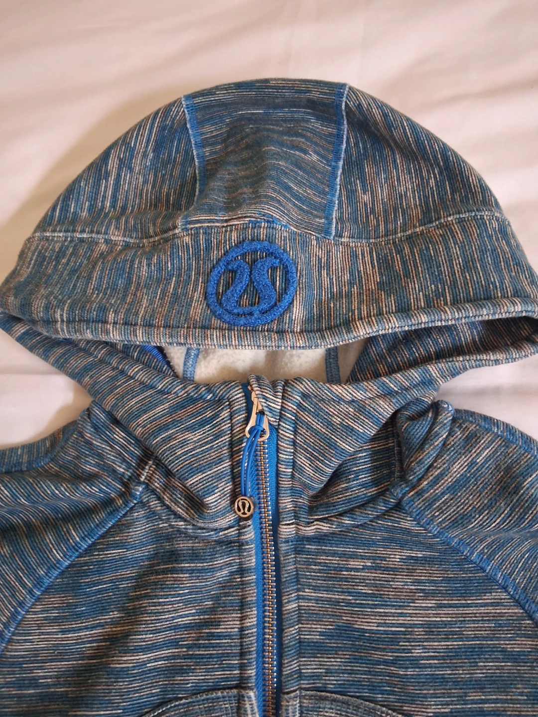 Lululemon Blue Heathered Full Zip Hoodie - photo 2