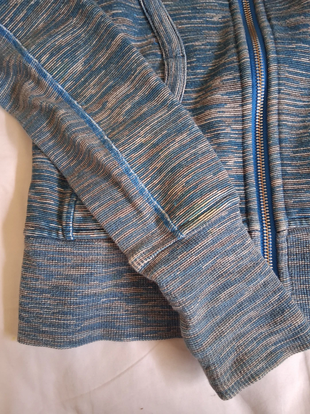 Lululemon Blue Heathered Full Zip Hoodie - photo 5