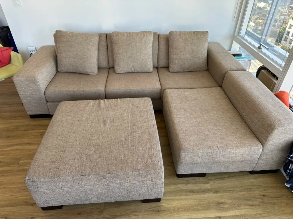 Sectional Sofa with Ottoman