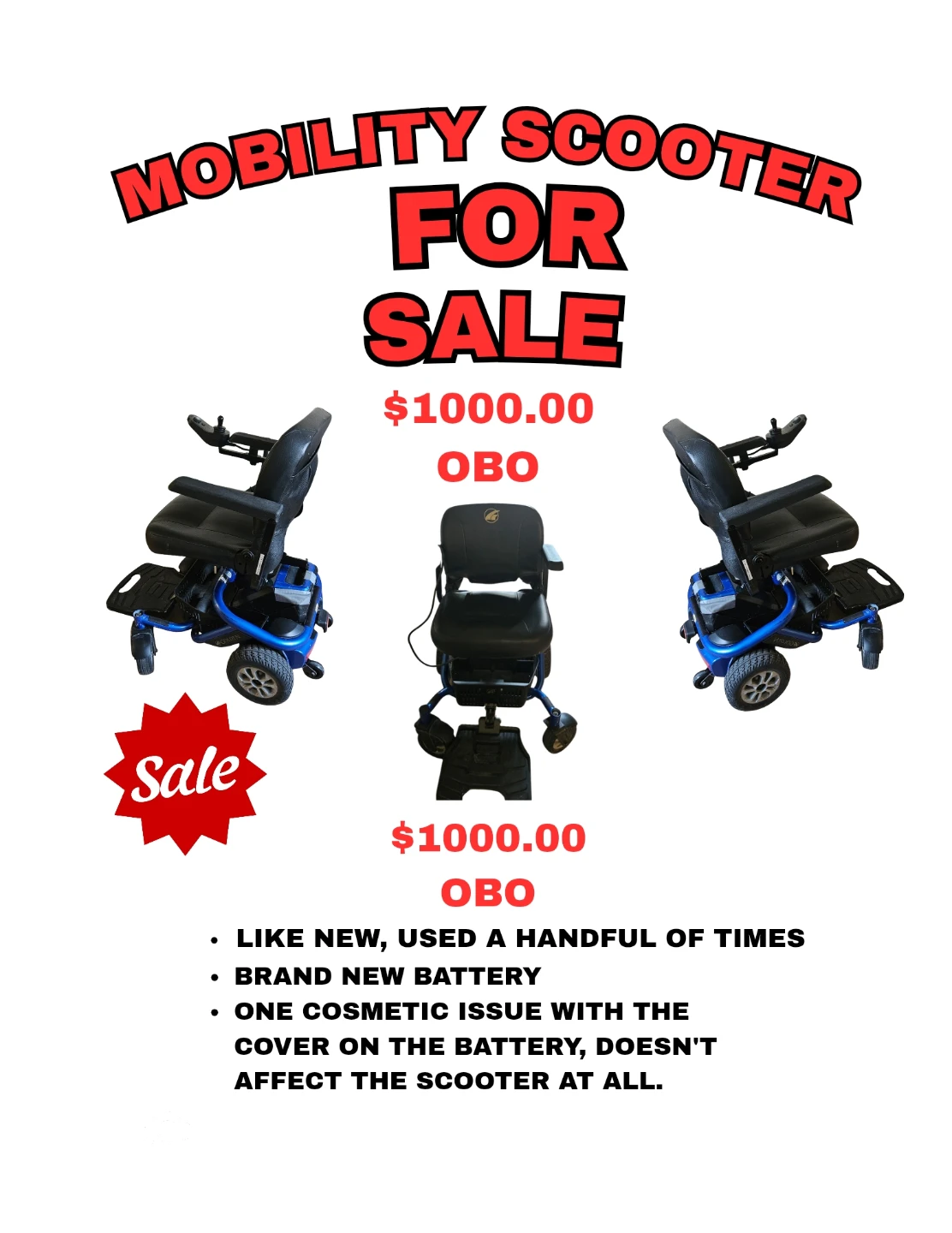 Mobility Scooter for Sale