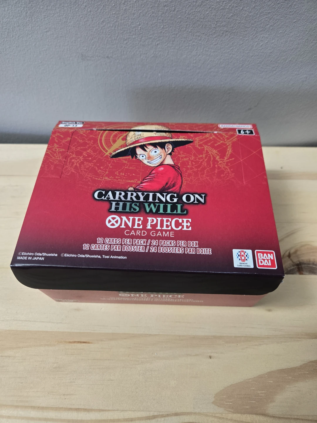 One Piece TCG: Carrying On His Will Booster Box opened
