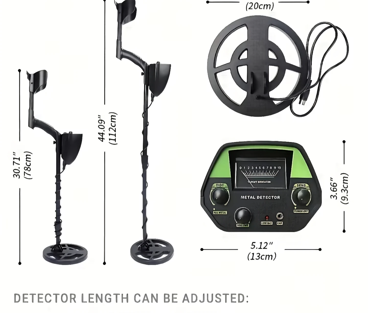 Metal Detector, Underground Metal Detector GTX5030G Treasure - photo 4