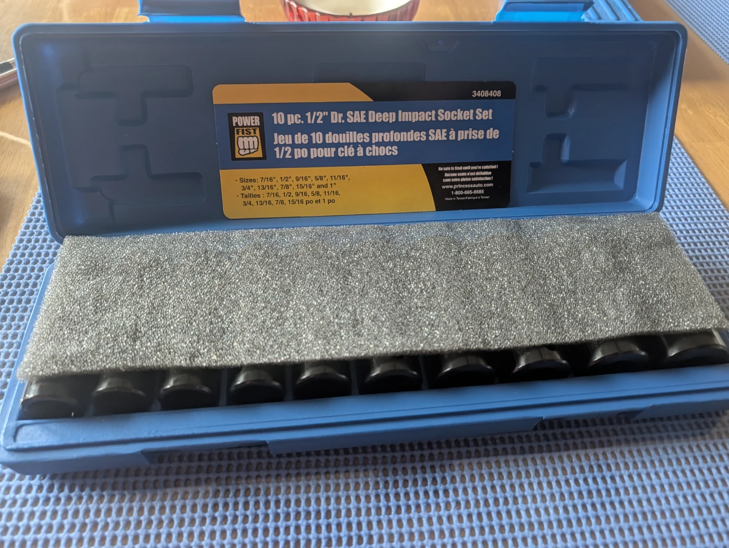 Powerfist 1/2" dr. SAE Deep impact socket set - photo 4