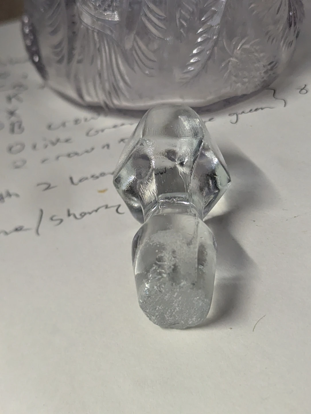 Pressed Glass Vinegar/Oil Cruet - photo 3