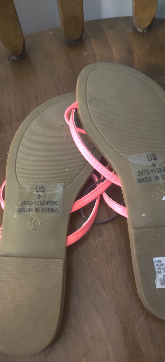 Harlow Pink Thong Sandals. Size 6 - photo 2