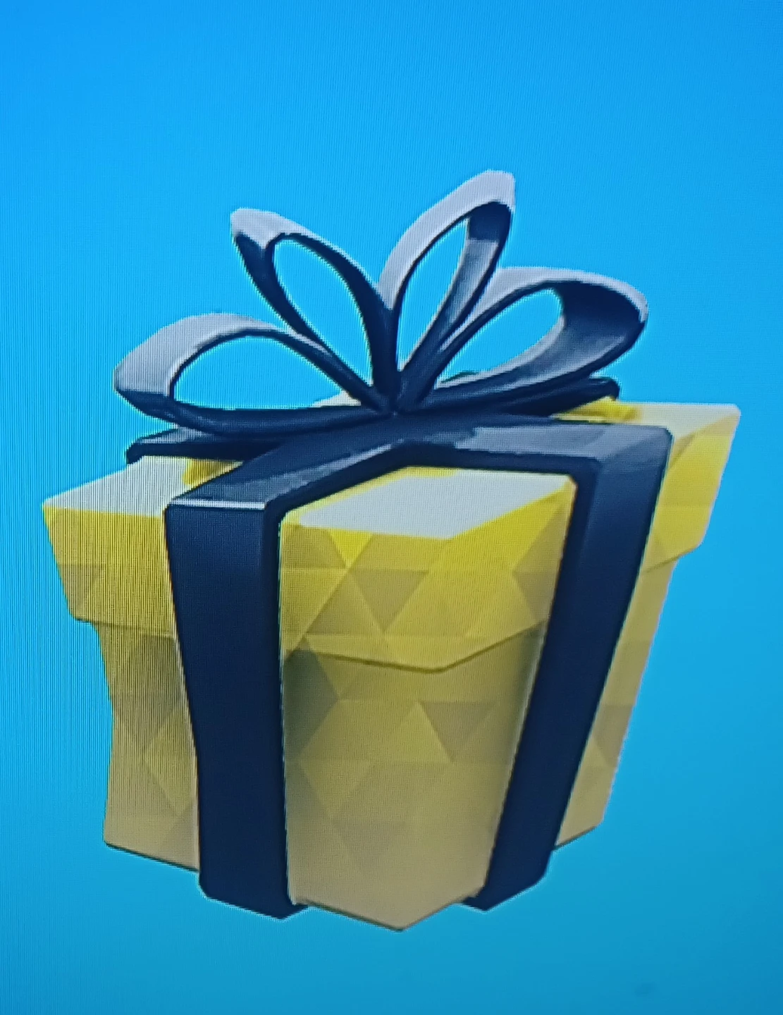 Yellow Gift Box with Ribbon