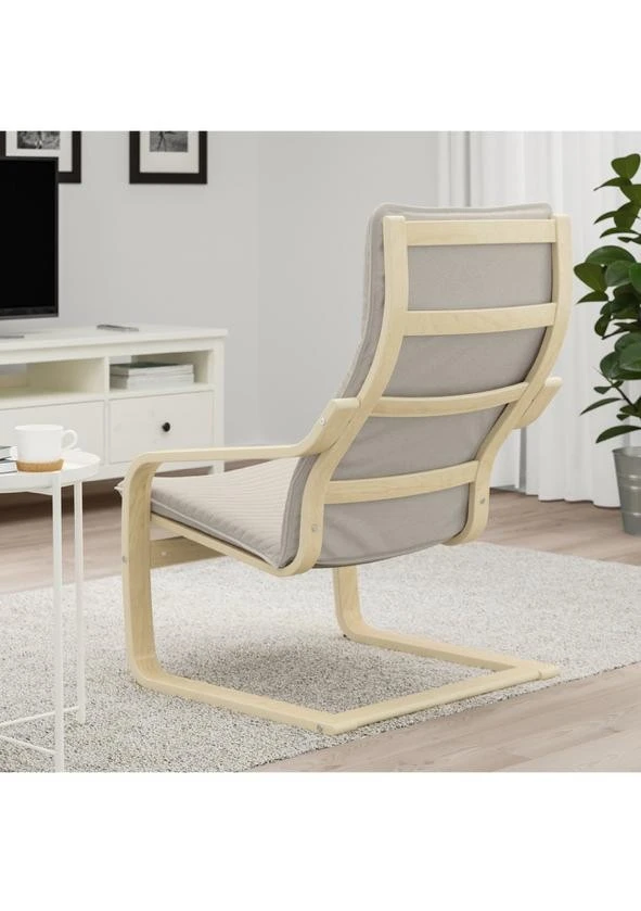Armchair with light grey cushion - photo 2