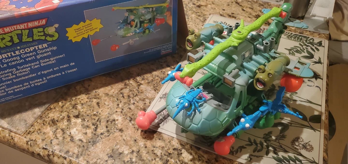 Playmates TMNT Turtlecopter Gooeg Green Gunship