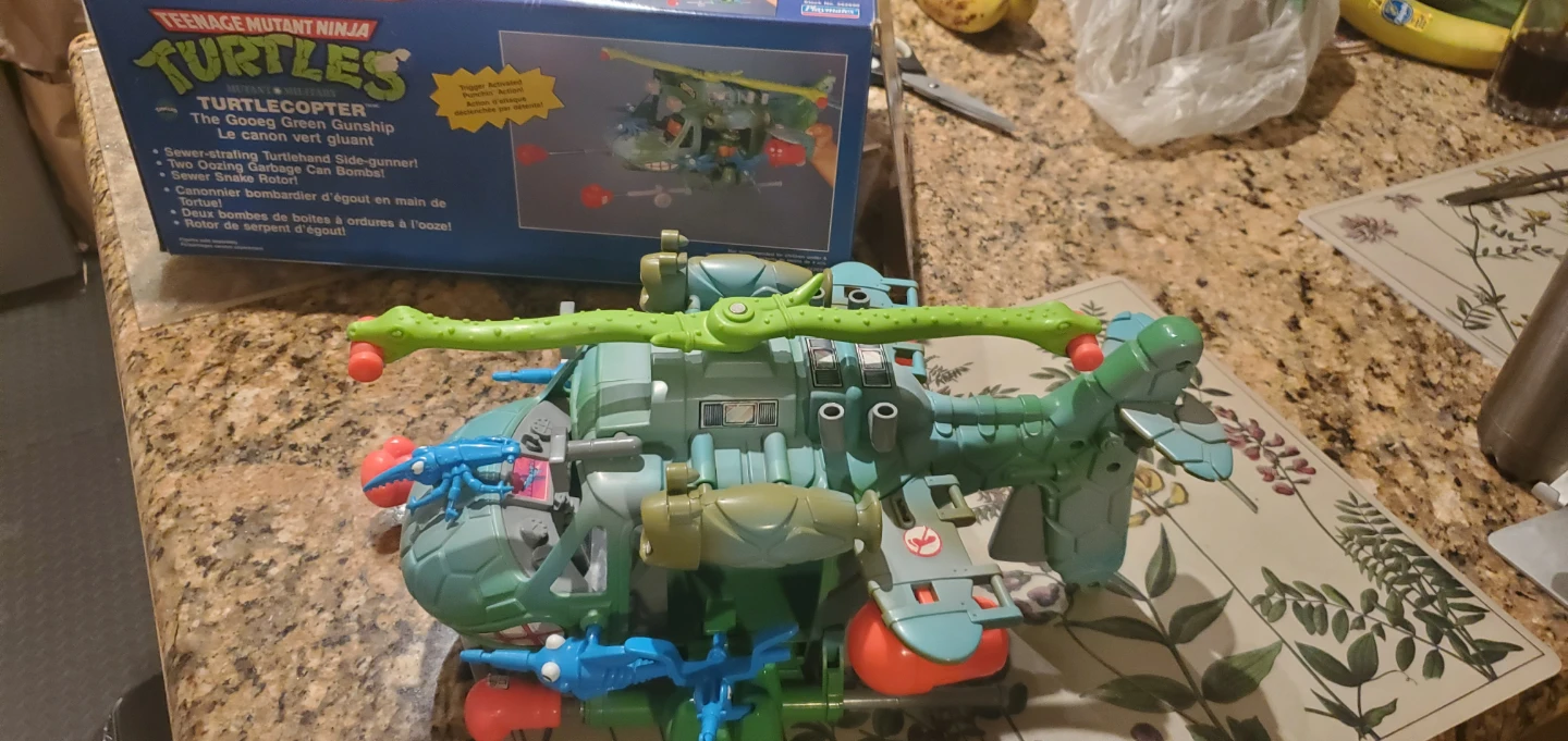 Playmates TMNT Turtlecopter Gooeg Green Gunship - photo 2