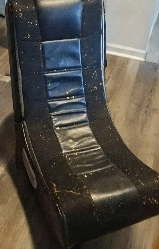 Black Faux Leather Gaming Chair
