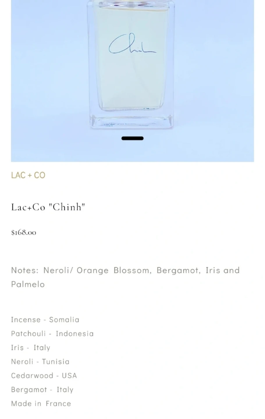 Chinh Eau de Parfum by LAC + CO - photo 2
