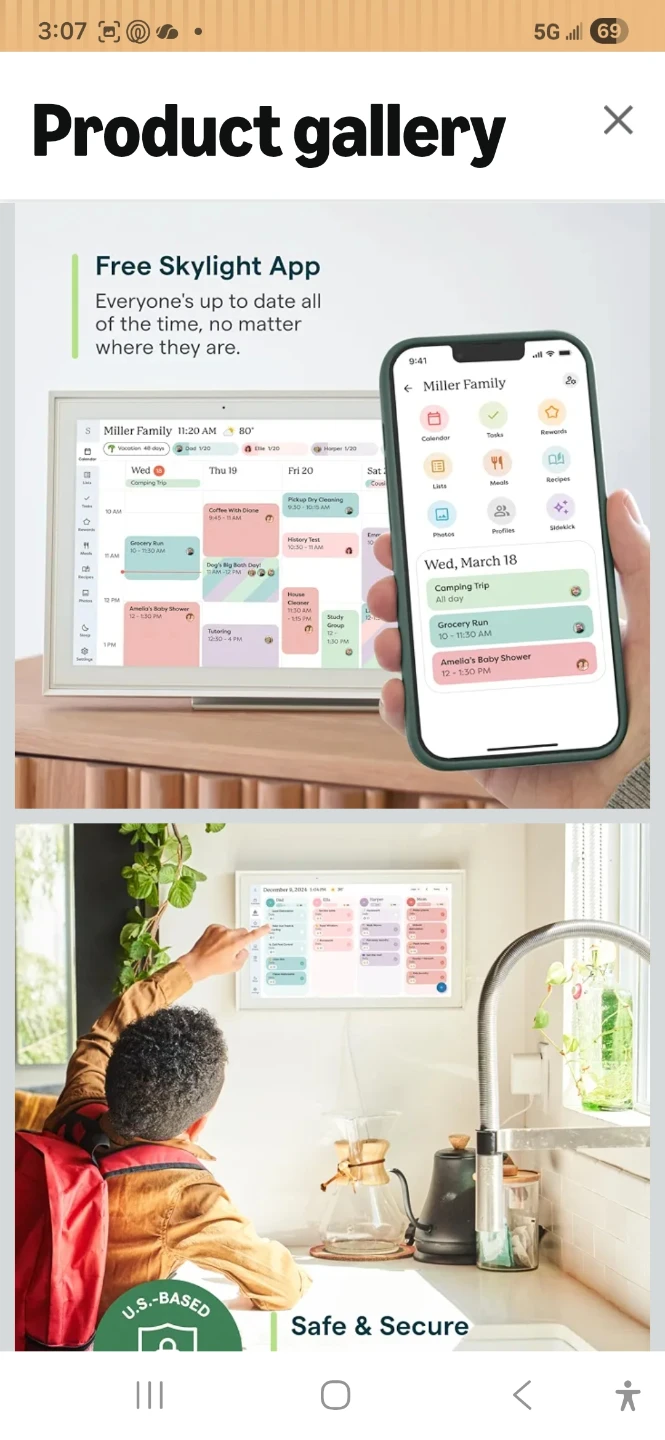 Skylight 15" Smart Display Calendar - photo 3