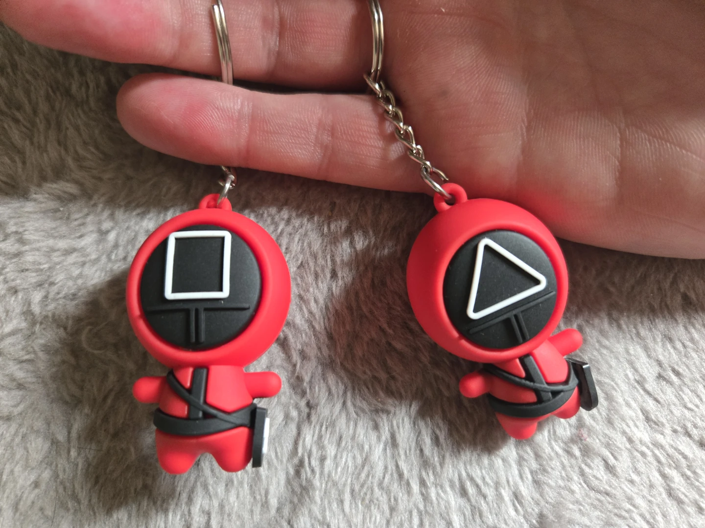 Two Squid Game Keychains