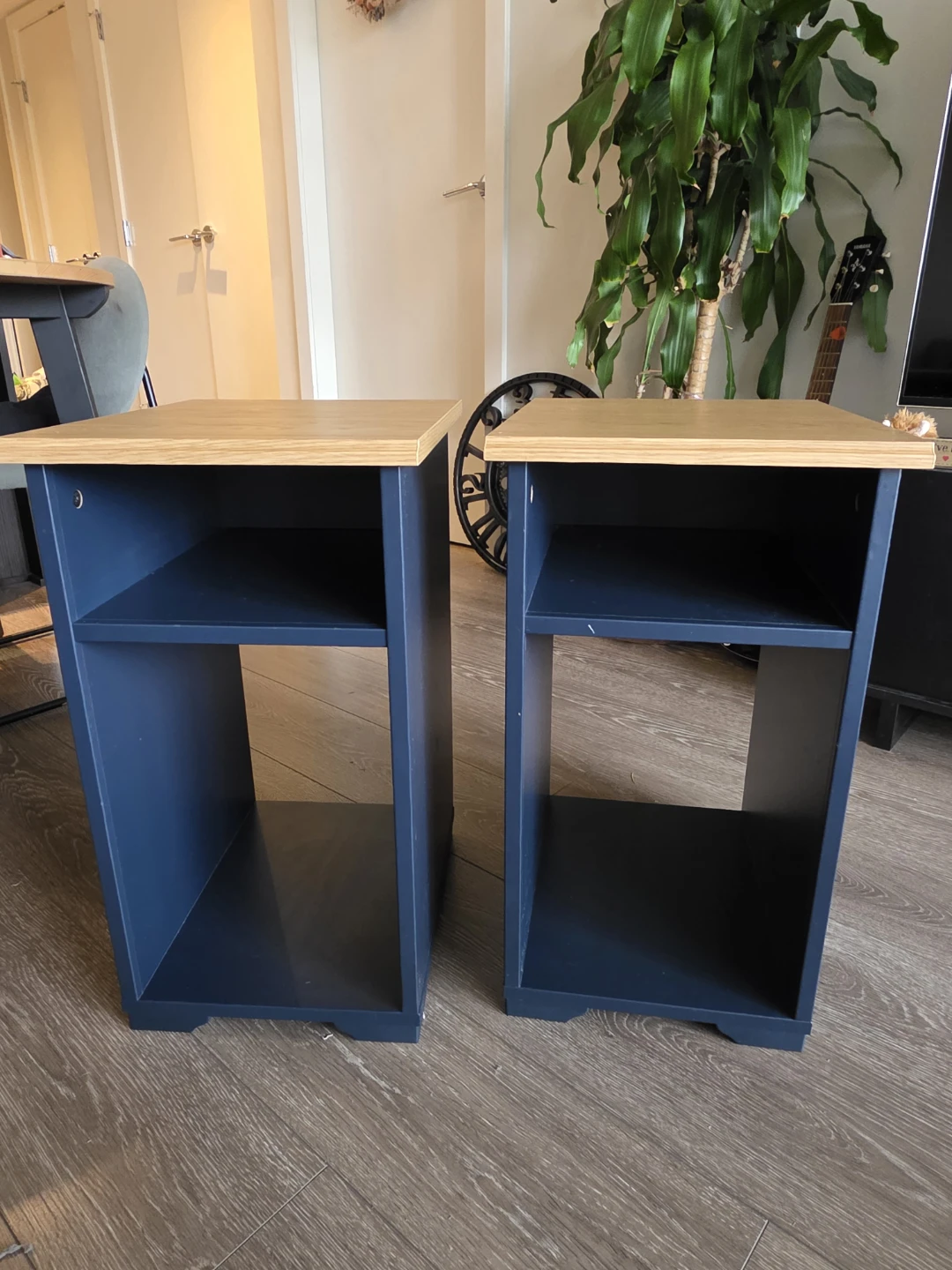 IKEA black-blue side table