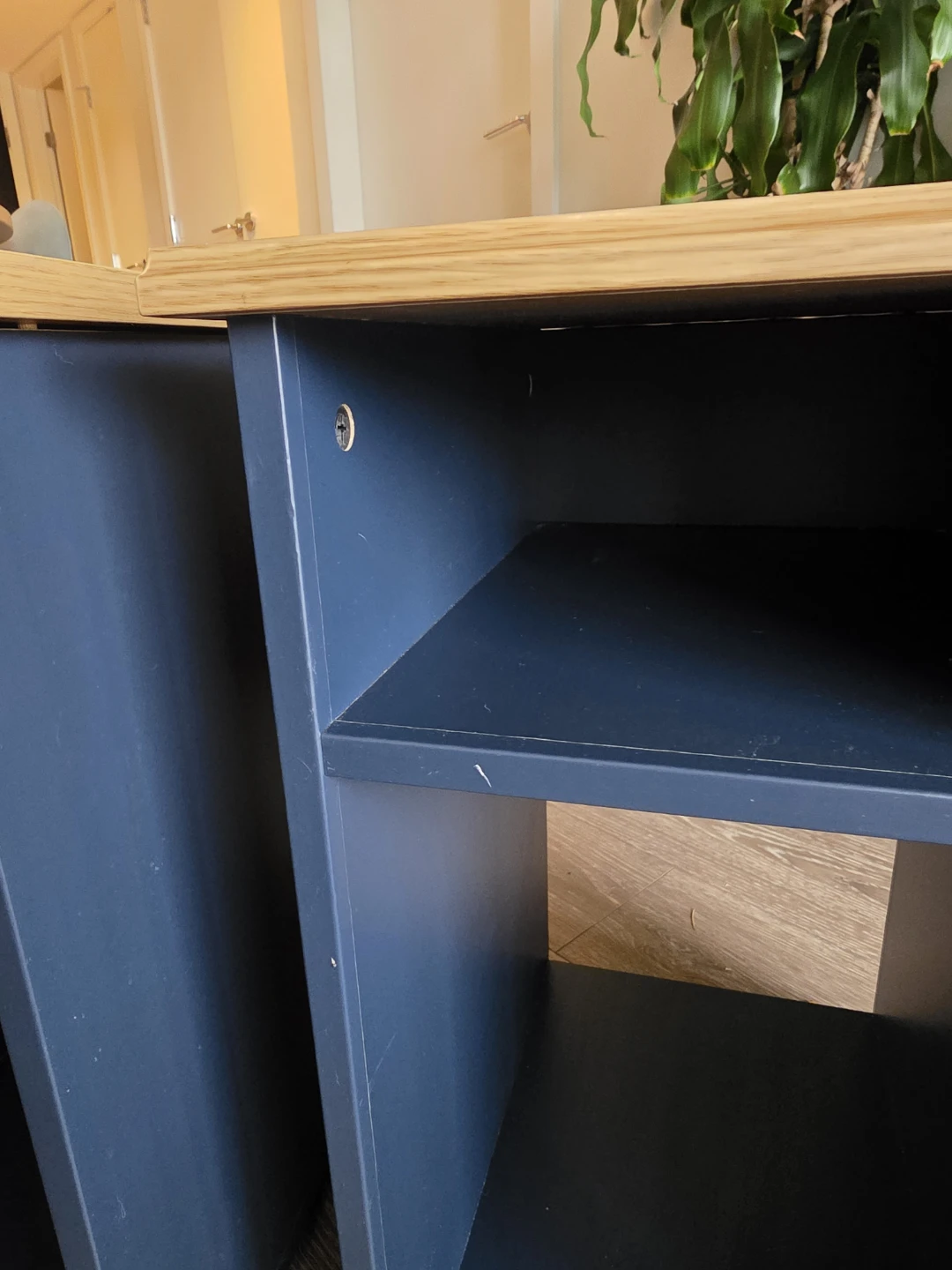 IKEA black-blue side table - photo 3