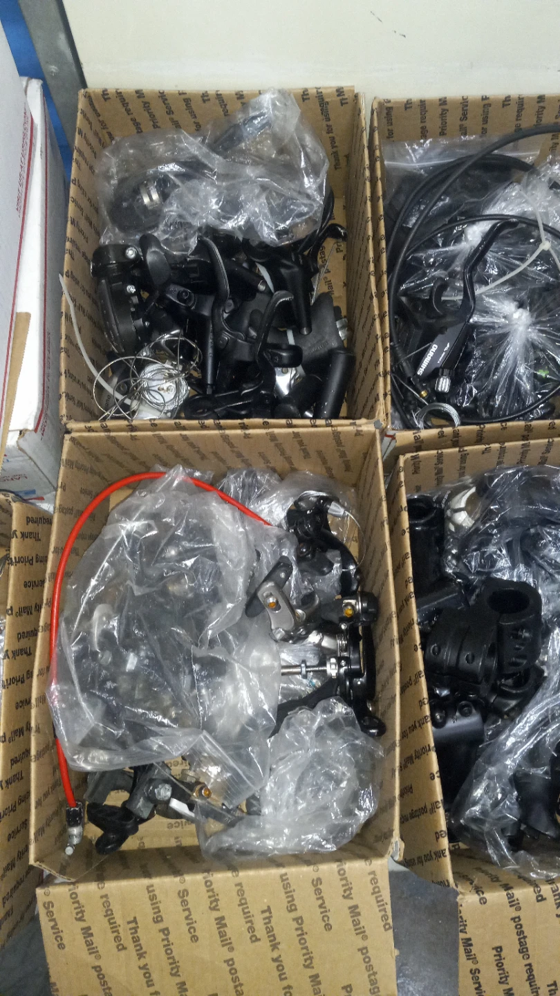 Lot of Assorted Black Bicycle Parts - photo 2