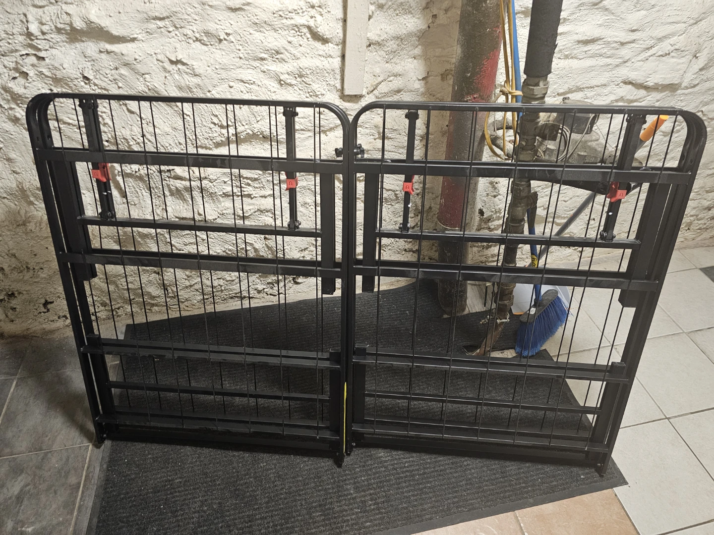 Black Metal Folding Bed Frame queen