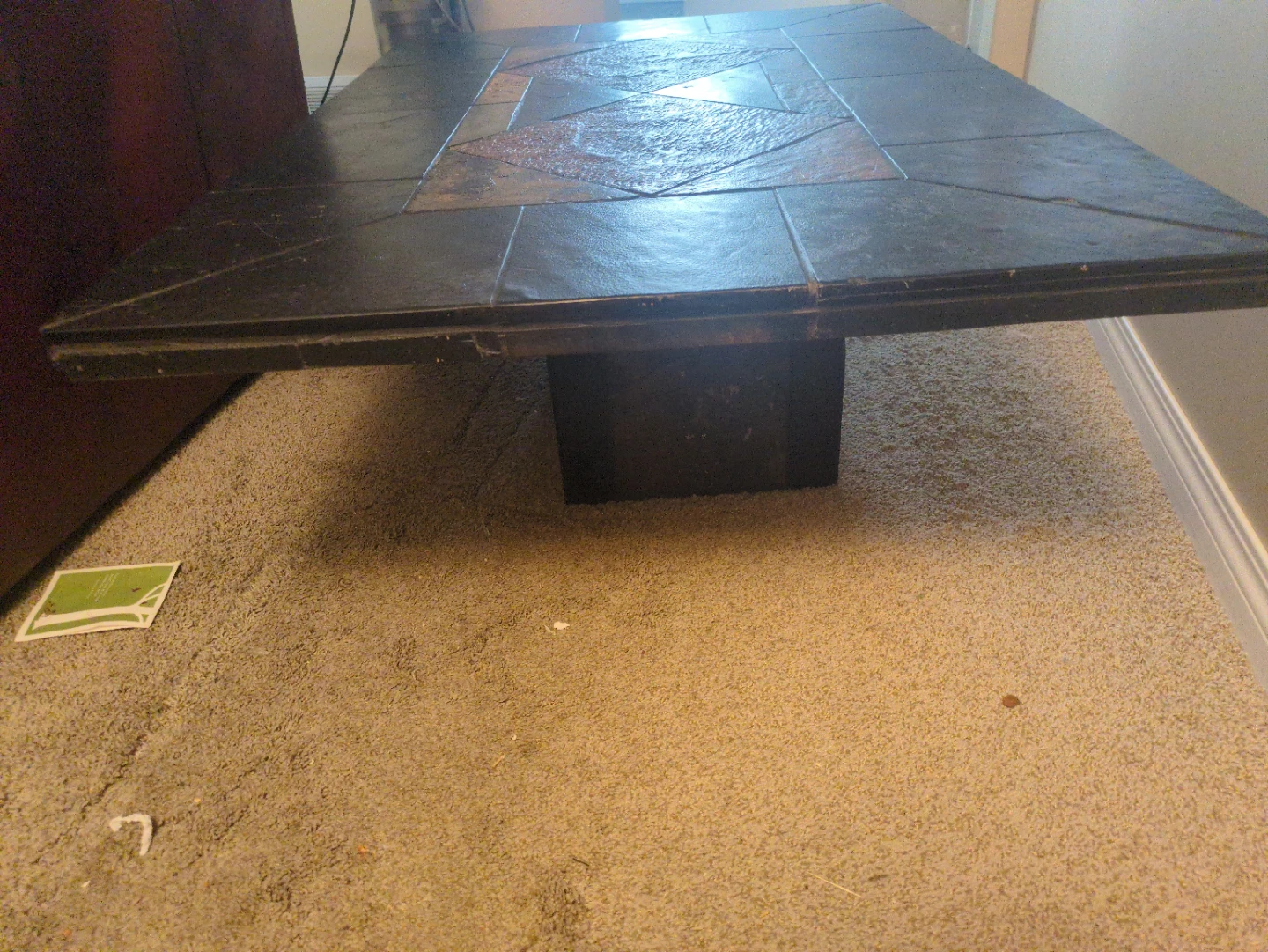 Solid, 2"thick  Slate Coffee Table - photo 3