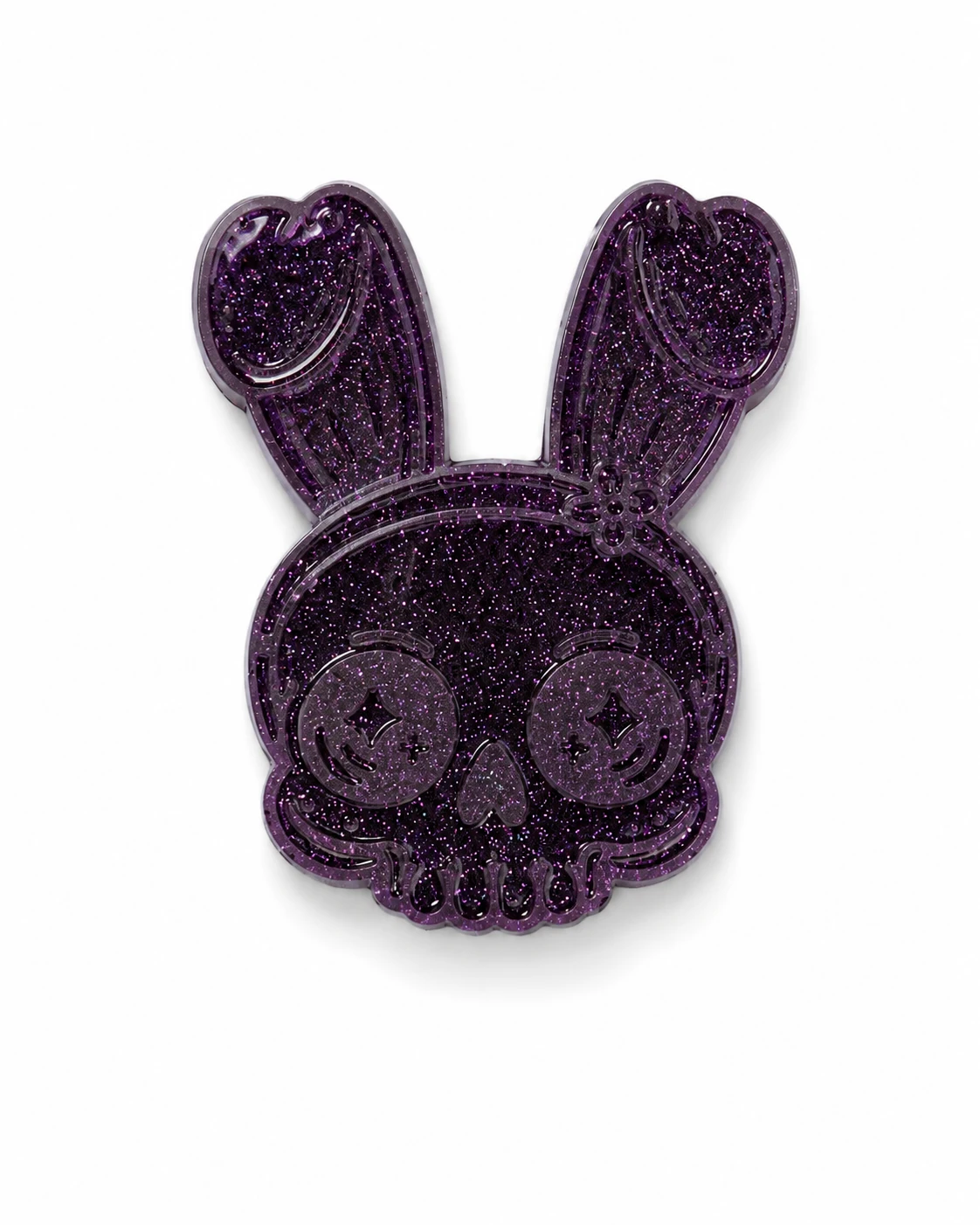 Resin Bunny Skull Keychain Charm - photo 5