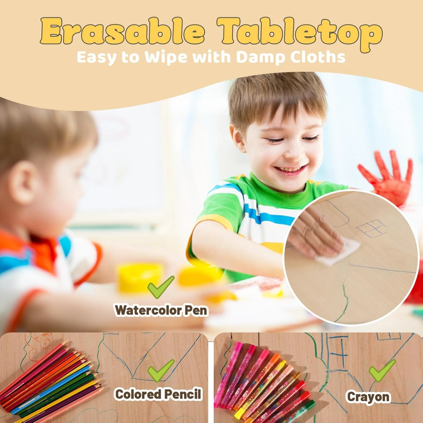 BNIB - FUNLIO Kids Table and 6 Chairs Set - photo 5