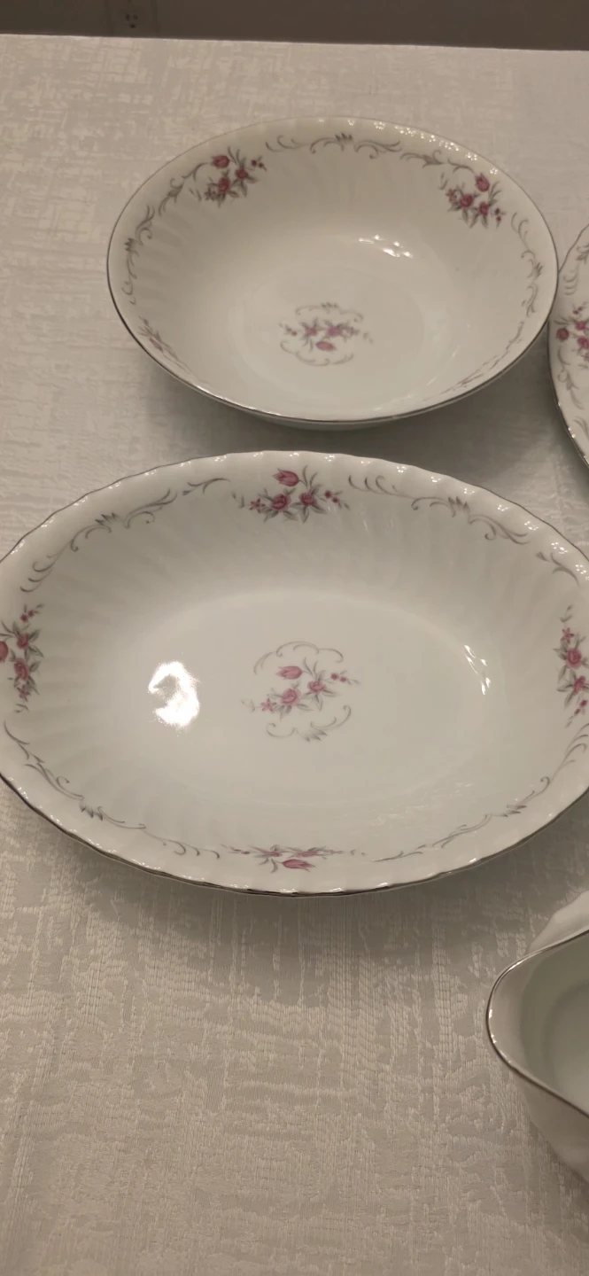 Fine China Chateau Rose Serving Dish Set 5 pieces - photo 2