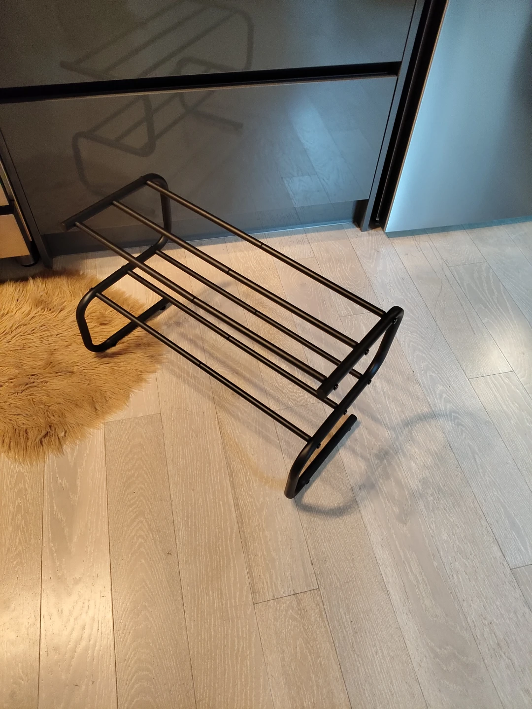 NEW! 24" Black Metal Shoe Rack - photo 5