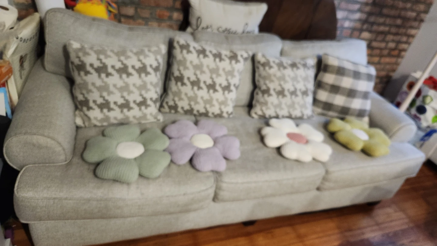 Gray Sofa with Decorative Pillows - photo 3