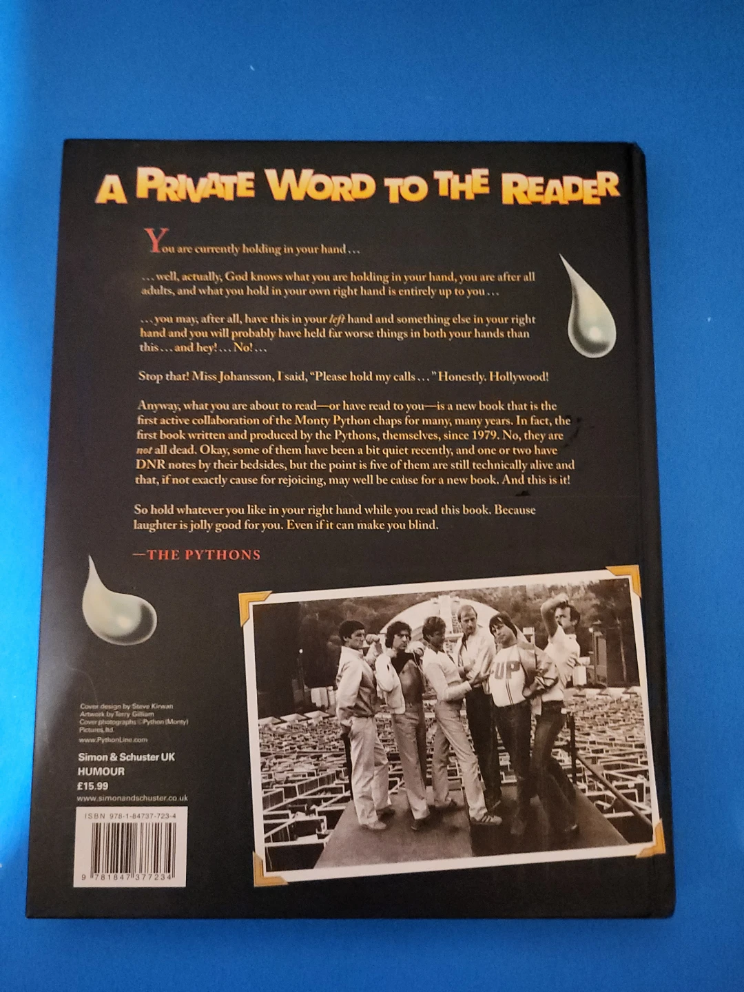 Monty Python LIVE! Special 40th Anniversary Book - photo 2