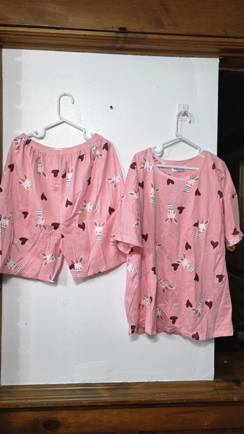Pink Strawberry Pajama Set - Size Medium - photo 5