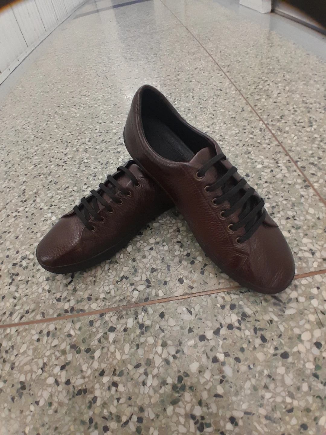 Brown Leather  Bally Shoes  Men's Size  15 - photo 3