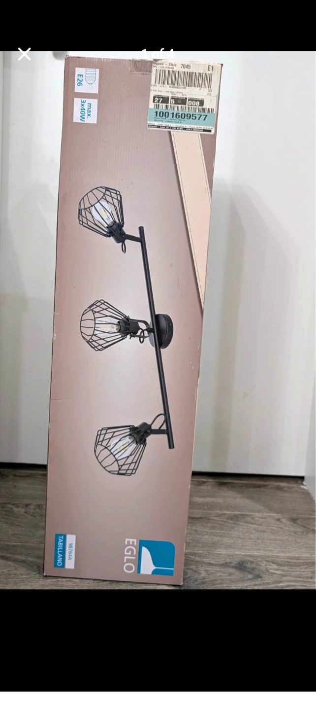 EGLO TABILLANO Black 3-Light Track Light Fixture