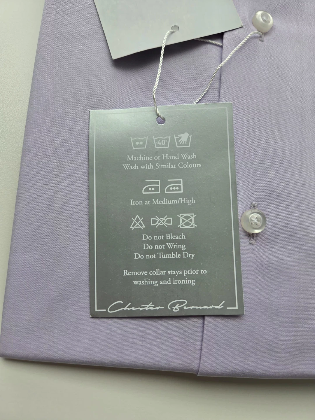 Men's Dress Shirt - Lilac - Size 16 1/2 - photo 2
