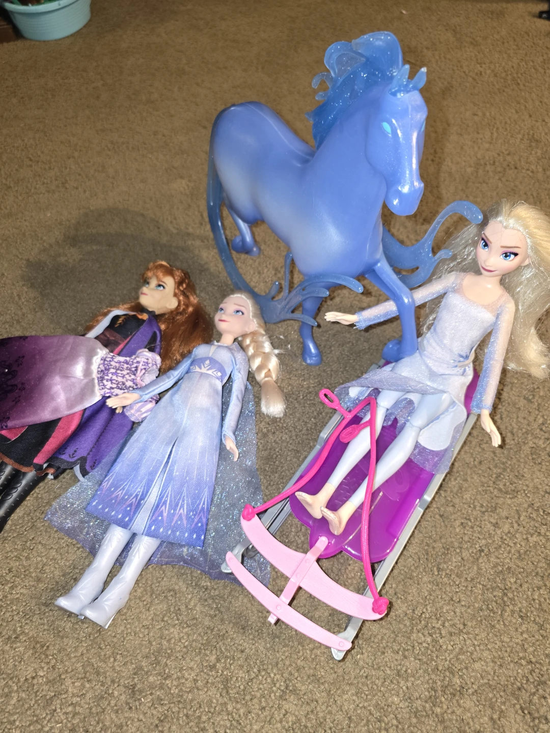 Disney Frozen Elsa Anna Doll Horse and Sleigh Toy Set - photo 2