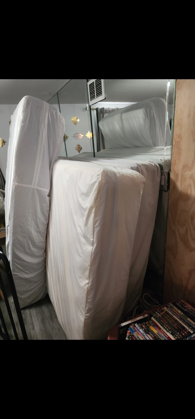 Metal Bed Frame and Mattress Set - photo 2