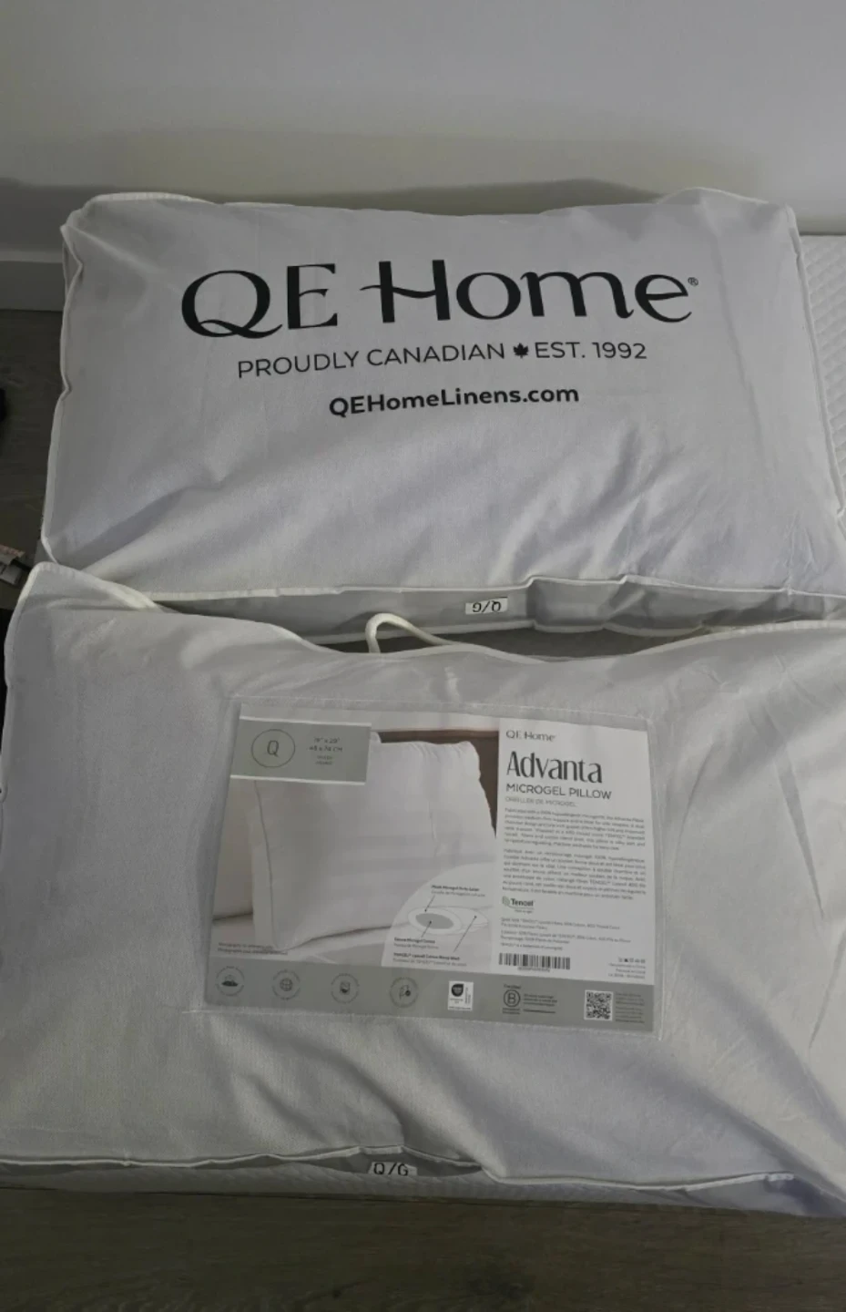 QE Home Queen Advanta Microgel Pillows (2-Pack)