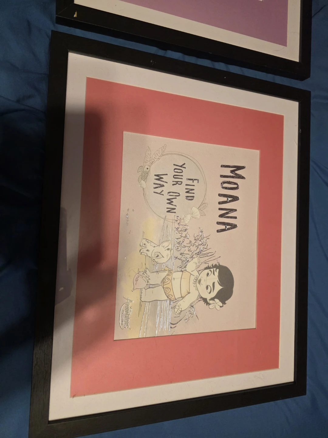 SET OF 3 FRAMED DISNEY PRINTED ART - photo 4