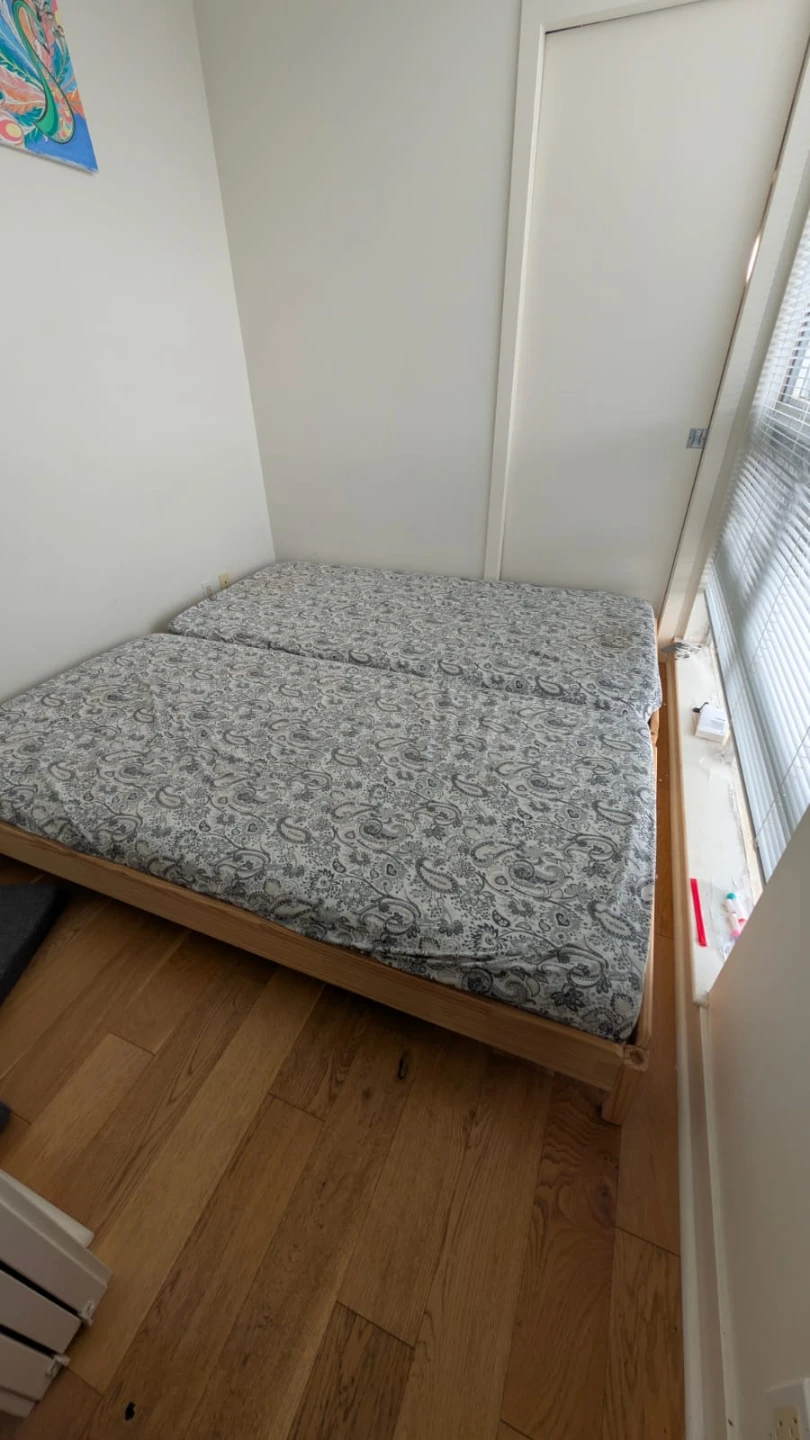 Ikea Stackable Wooden Daybed Frame with Mattresses - photo 3