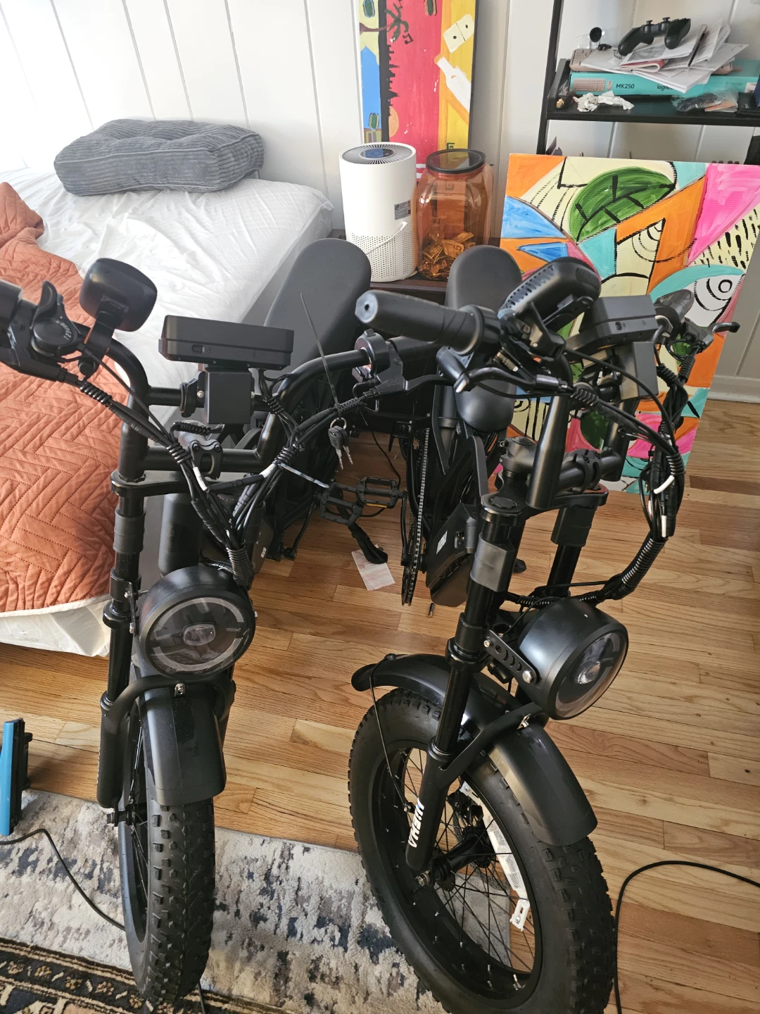 Two Black Electric Fat Tire Bikes - photo 2