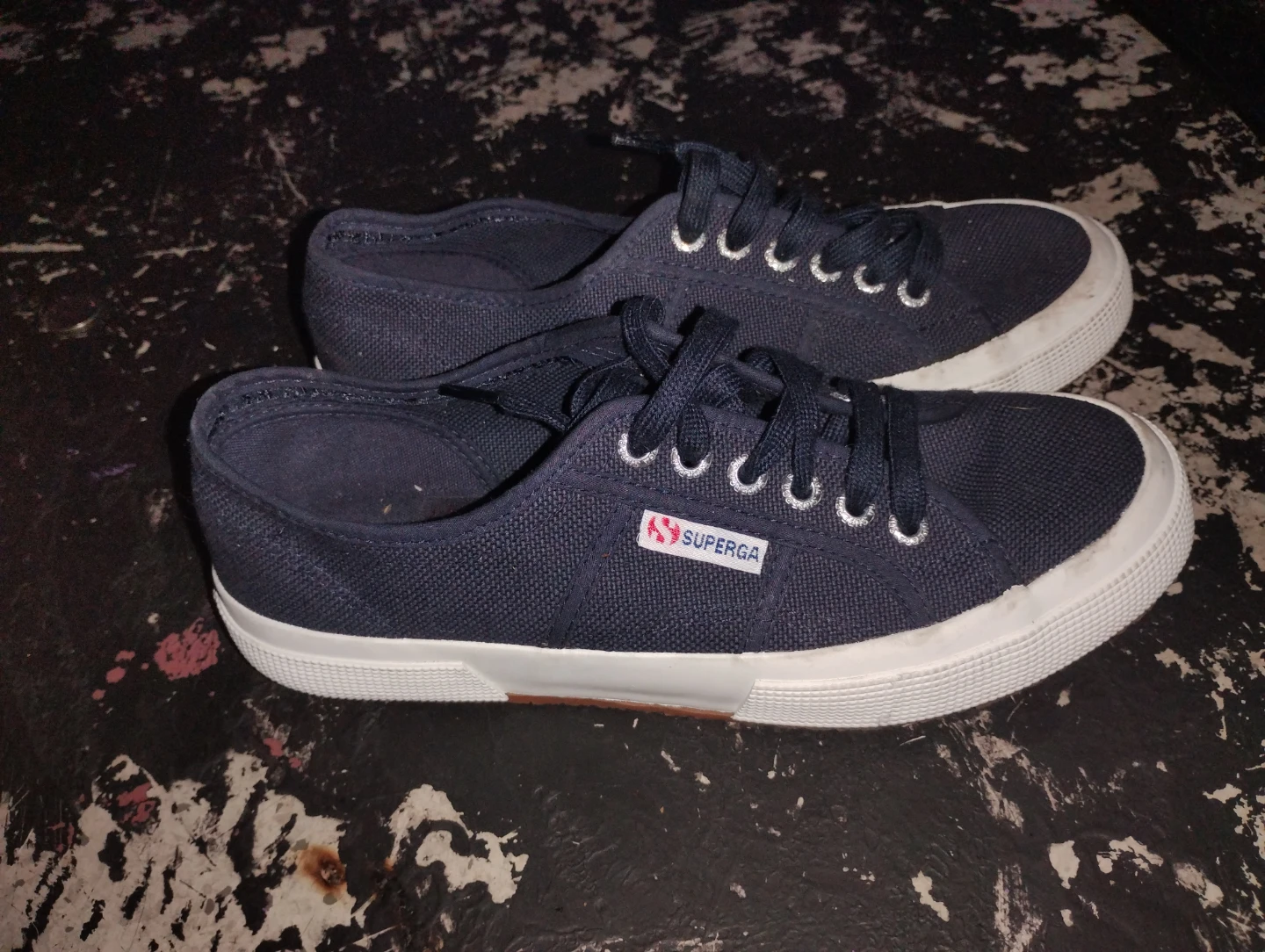 Superga Navy Canvas Sneakers