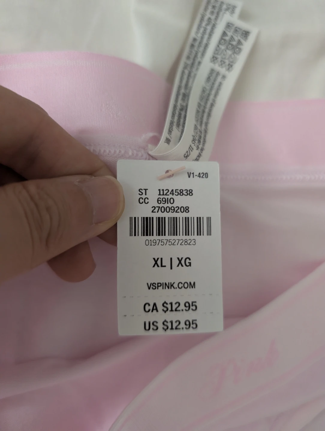 Brand new PINK Victoria's Secret Cotton Blend Hipster Panty XL - photo 2