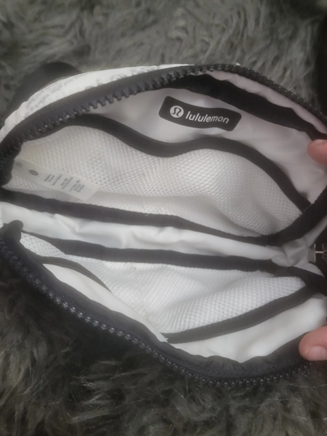 Lululemon Everywhere Belt Bag - White Newspaper Print - photo 4