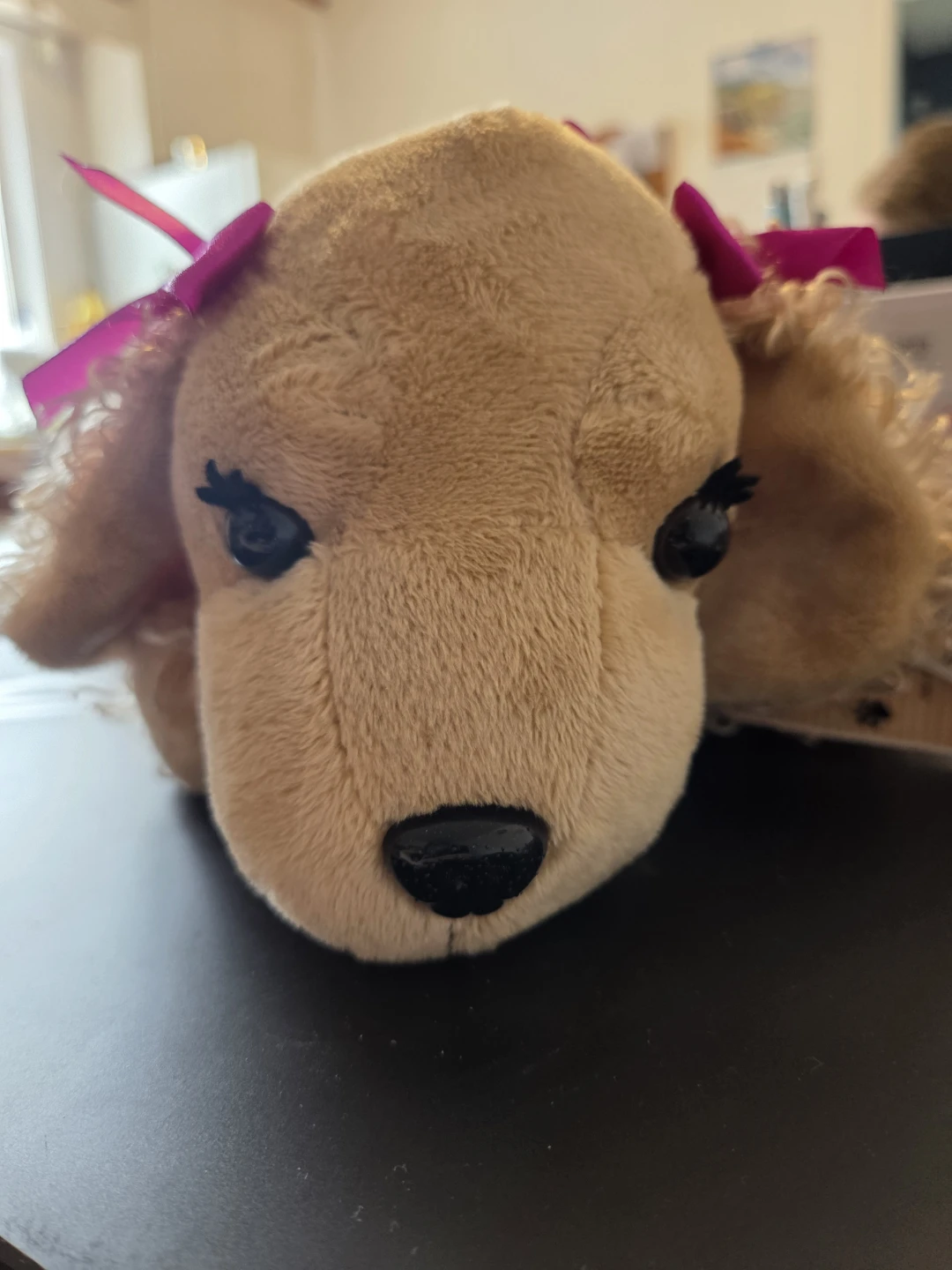 Plush Doggy Purse with Pink Sequins - photo 3
