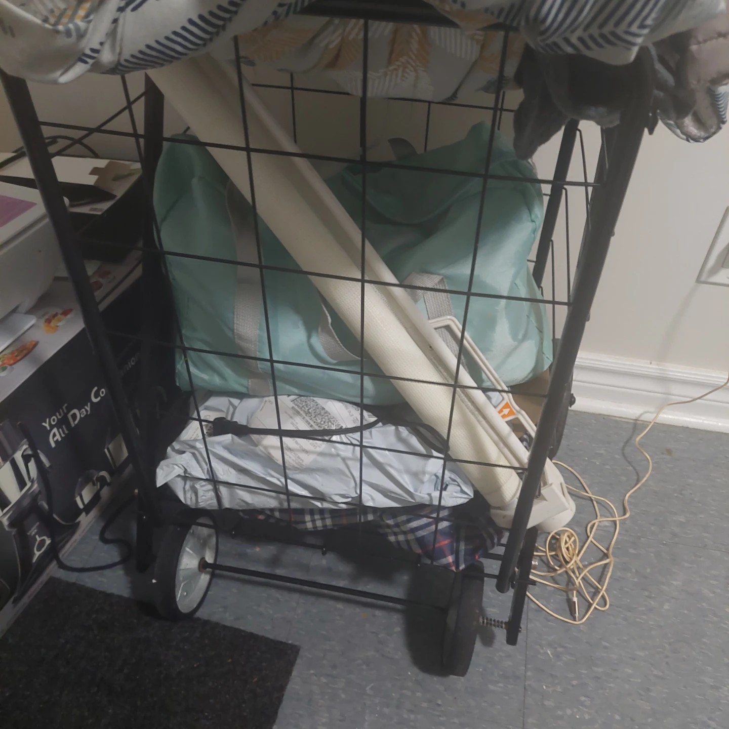 Wire Rolling Cart shopping cart