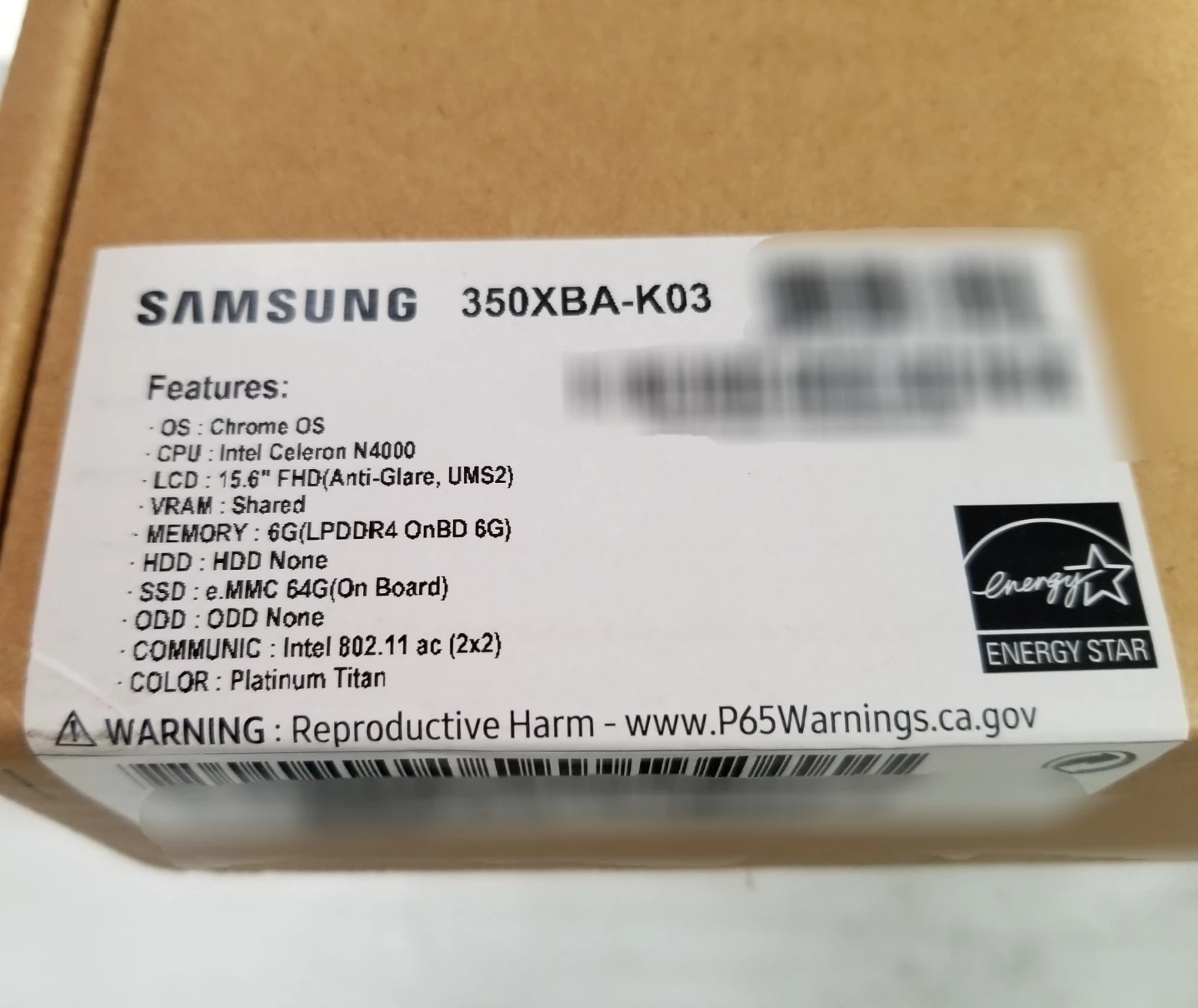 NEW Samsung Chromebook 4 15.6 inch 64GB Platinum Titan - photo 3