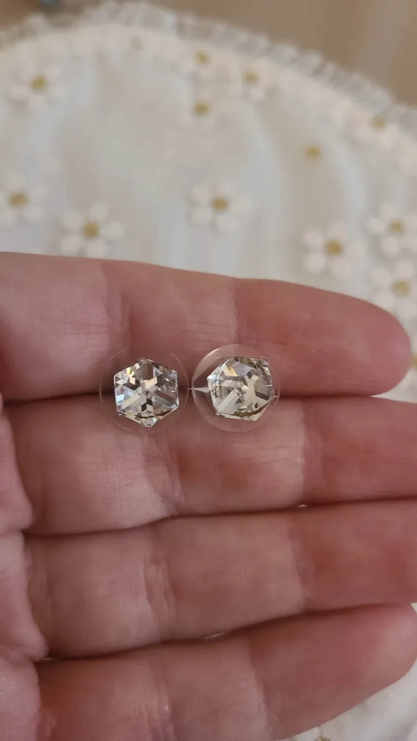 Clear Crystal Stud Earrings