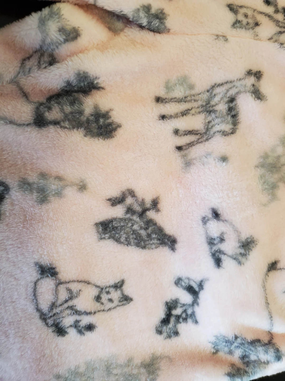Pink Woodland Animal Print Plush Pajama Pants...VGUC - photo 4