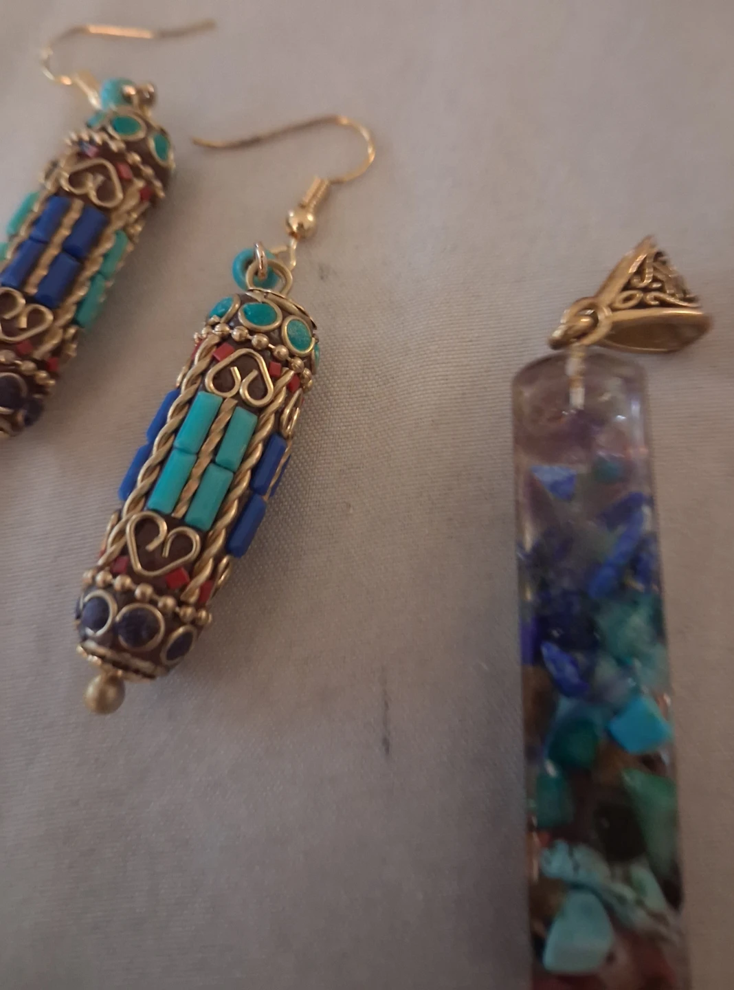 Bohemian Style Cylinder Drop Earrings - photo 2