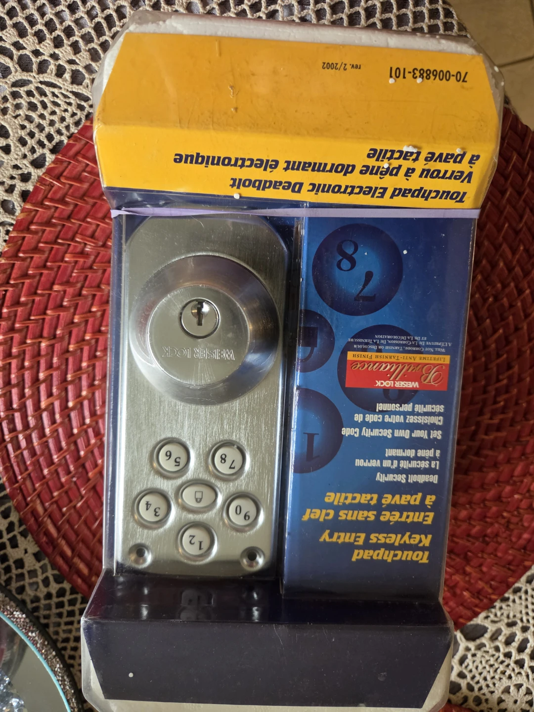Weiser Lock Brilliance Touchpad Keyless Entry Deadbolt - photo 3