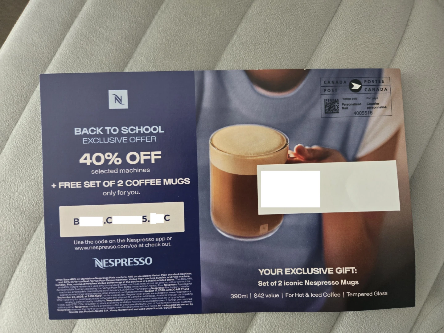 Coupon for -- Nespresso Vertuo Pop+ Machine with 2 Mugs Offer - photo 2